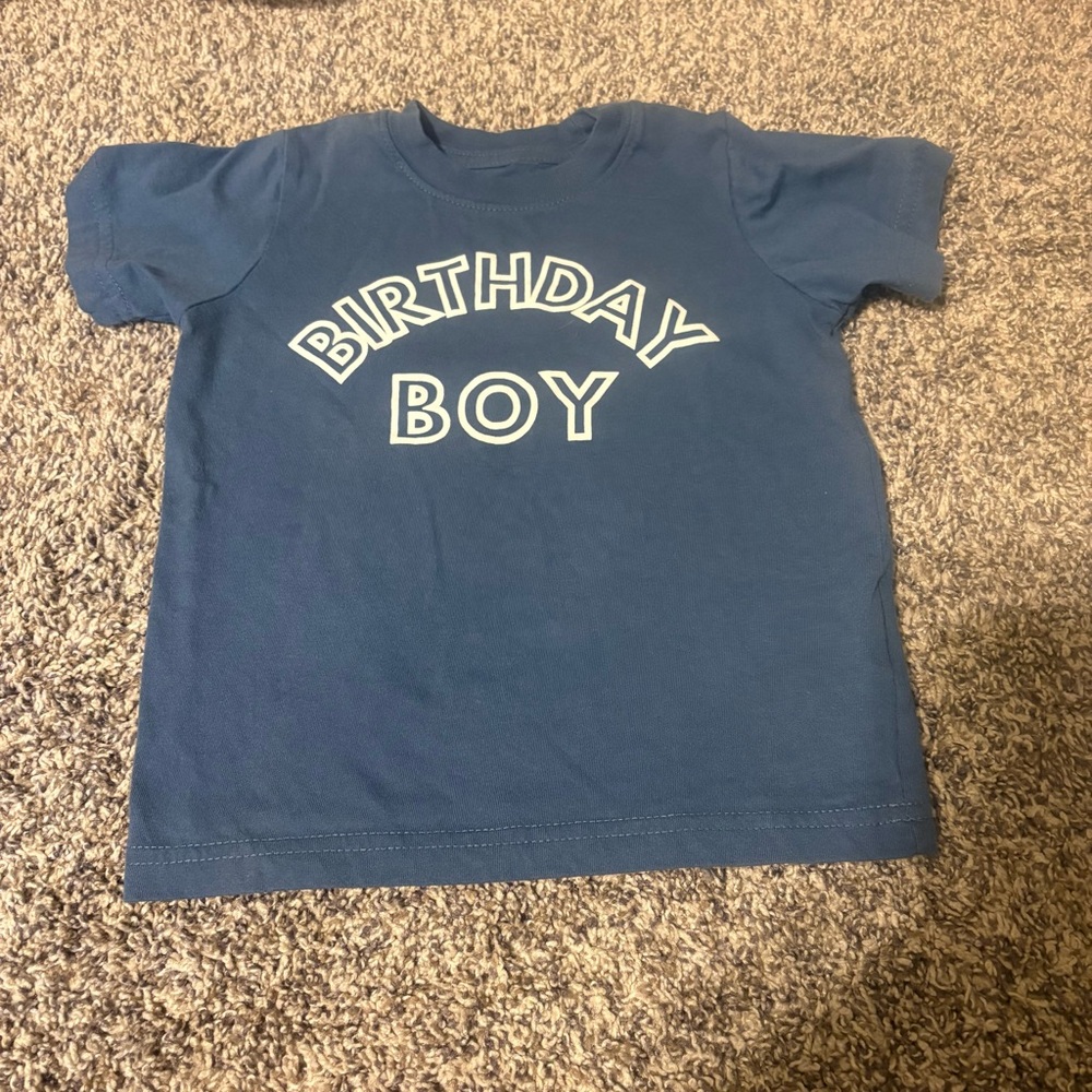 Sweet Wink size 2T Birthday Boy Tshirt Blue